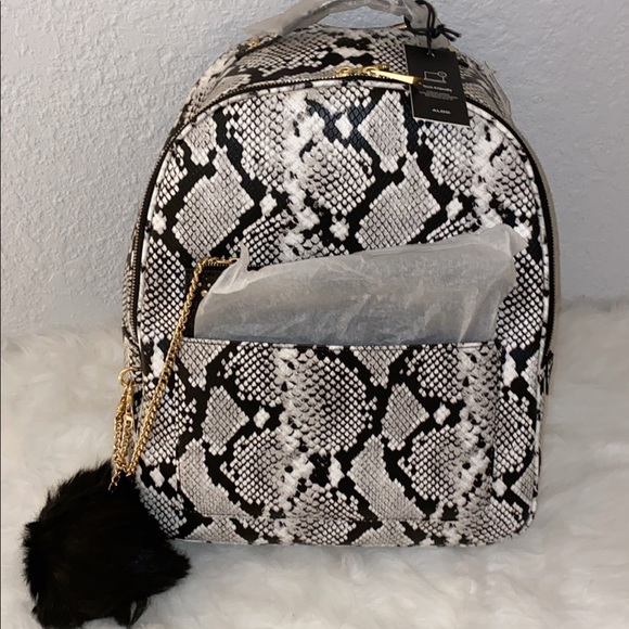 snakeskin bookbag